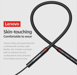 Lenovo Wireless Neckband – Magnetic Sports Earphones with Deep Bass & Long Battery Backup