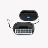 Bluetooth Speaker with Solar Charging – Wireless Portable Outdoor Speaker with FM Radio, USB, TF Card