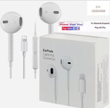 Lightning Plug & Play Earbuds – Wired In-Ear Headphones for iPhone with HD Mic & Noise Isolation