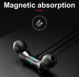 Lenovo Wireless Neckband – Magnetic Sports Earphones with Deep Bass & Long Battery Backup