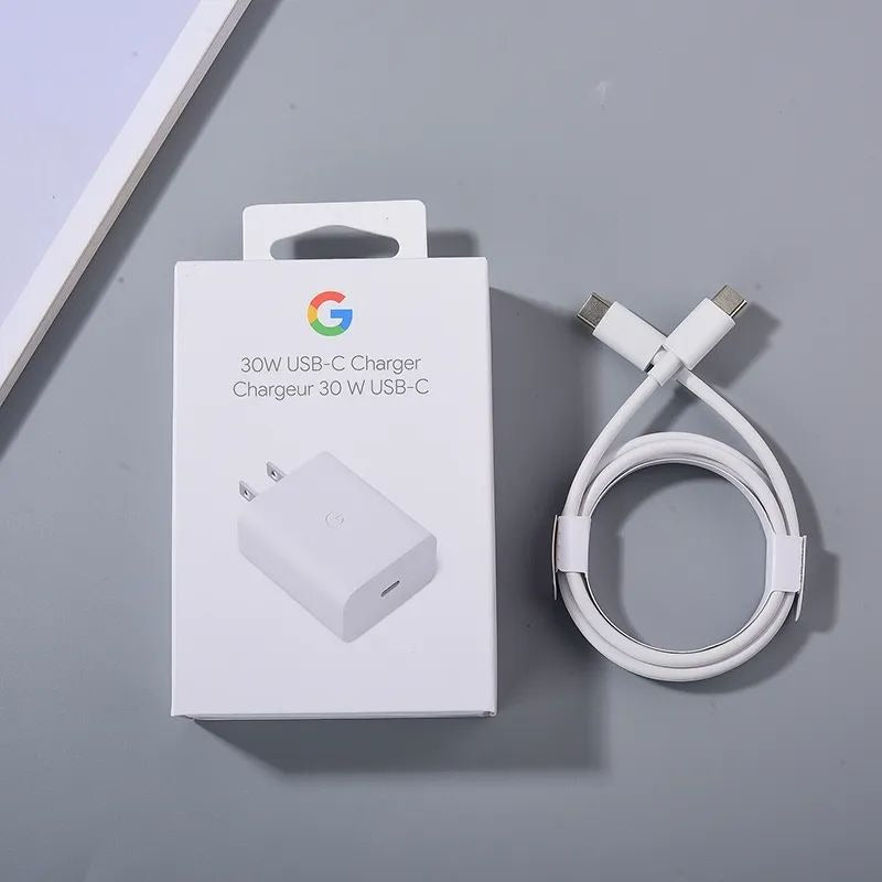 Google Pixel 30W USB-C Fast Charger – PD Adapter for Pixel 7/7a/8/8 Pro/6 Series & All Type-C Devices