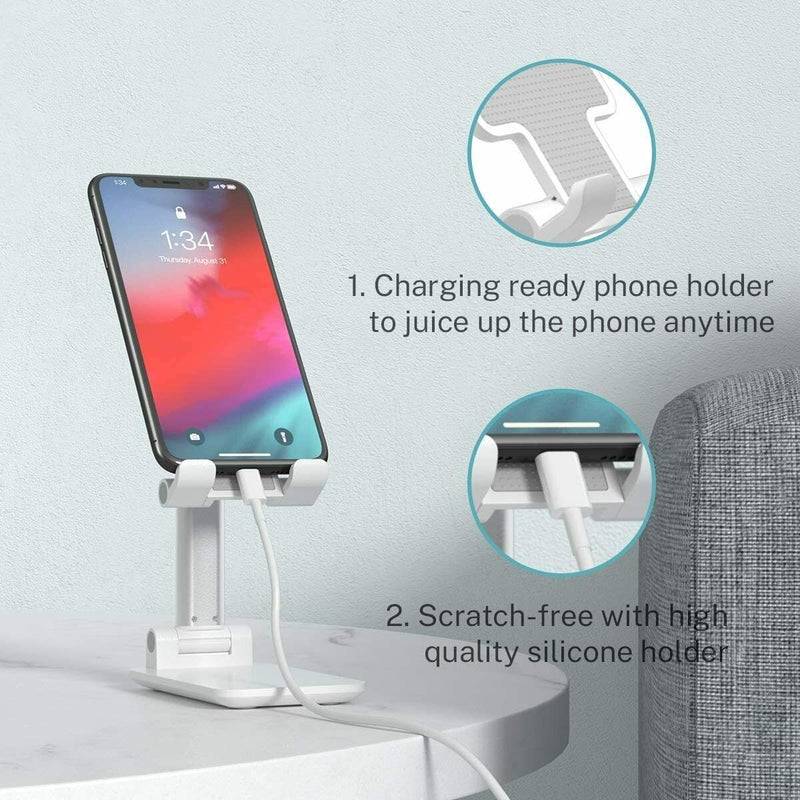 Desktop Mobile Stand – Adjustable Phone Holder for Desk & Table