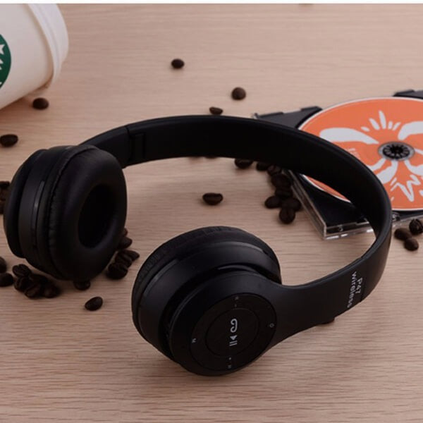 P47 Wireless Bluetooth Headphones – Stereo Sound, Foldable Headset with Mic